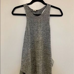 Racerback heather grey swing tank top
